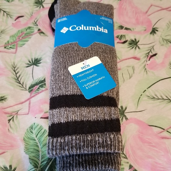 Columbia Full Cushion Wool Blend Men's Crew Socks - Picture 1 of 6